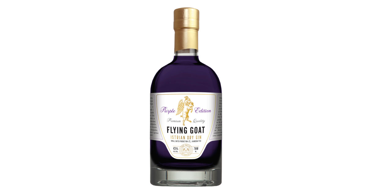 DESTILERIJA ISTARSKA KAPLJICA: Flying Goat Istrian Dry Gin Purple Edition