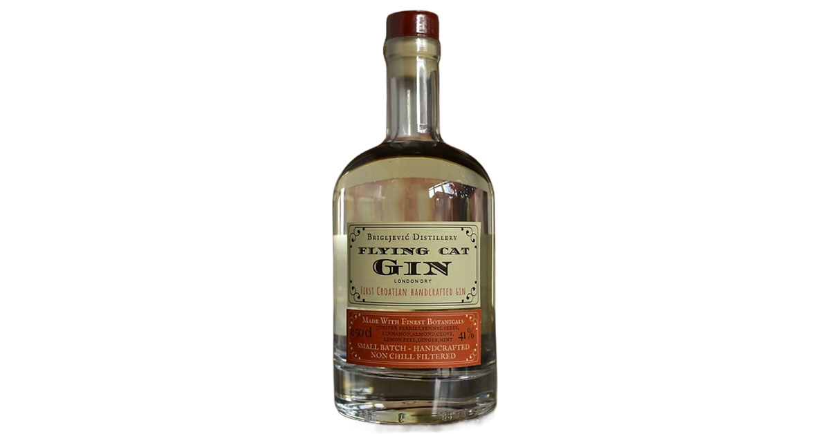 The Flying Cat London Dry Gin destilerija Brigljević