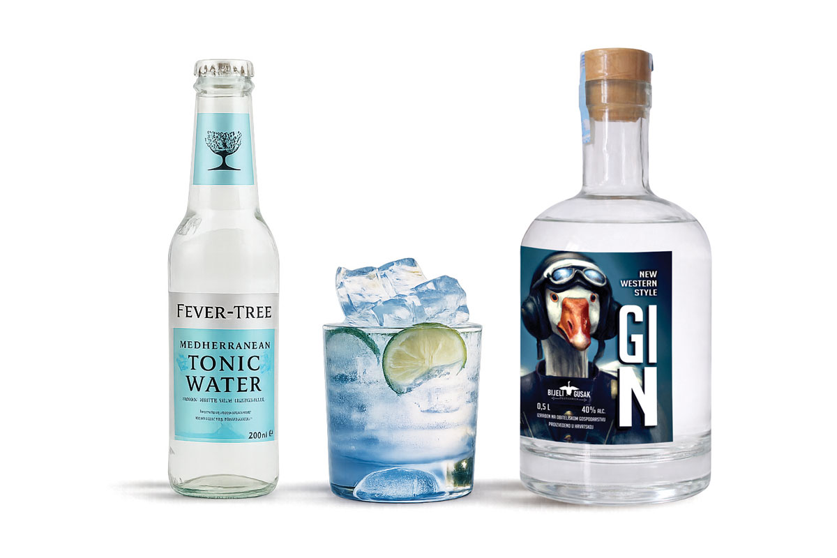 Gin Bijeli Gusak i Fever Tree Mediterranean Tonic Water